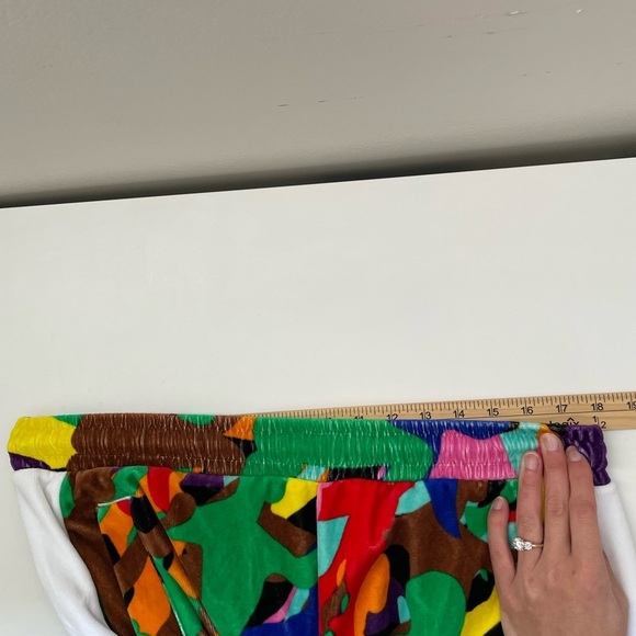 Puma T7 Men's Velour Track Pants mens size small soccer rainbow patterned stripe - Picture 15 of 15